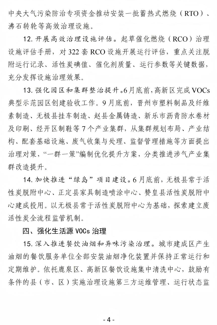 《石家莊市2025年揮發(fā)性有機物治理工作實施方案》(圖5)